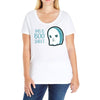 boo sheet Ladies Curvy T-Shirt