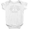 this guy needs a beer Baby Onesie