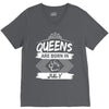 Queens Are Born In July V-Neck Tee
