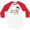 Cute Baby Painter's Mom Love 3/4 Sleeve Shirt