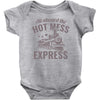 hot mess express Baby Bodysuit