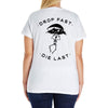 drop fast die last back Ladies Curvy T-Shirt