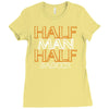 half man half badger Ladies Fitted T-Shirt