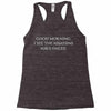 assassins slogan Racerback Tank