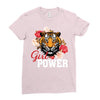 Girl Power White Write Ladies Fitted T-Shirt