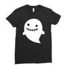 funny ghost Ladies Fitted T-Shirt