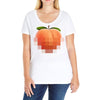 peach t Ladies Curvy T-Shirt