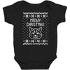 meowy christmas Baby Bodysuit