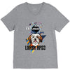 who loves lhasa apso V-Neck Tee