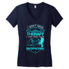 I Dont Need Therapy I Just Need Backpacking Women's V-Neck T-Shirt