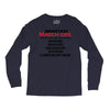 Smartass March Girl Long Sleeve Shirts