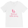 Mommy's Little Bunny Easter Themed V-Neck Tee