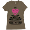 I Am Actually In A Very Commited Relationship Ladies Fitted T-Shirt