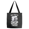 don't make me drop these hockey gloves athletic party sports humor Tote Bags