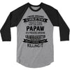 Super Cool Papaw Of A Freaking Awesome Granddaughter 3/4 Sleeve Shirt