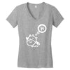 cow says mu Women's V-Neck T-Shirt