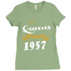 queens are born in 1957 Ladies Fitted T-Shirt