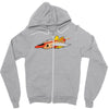 top bun Zipper Hoodie