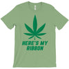 Support Liver Cancer Awareness With A Emerald Cannabis Leaf T-Shirt