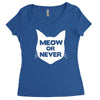 meow or never cat Women's Triblend Scoop T-shirt