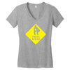 twerk ahead Women's V-Neck T-Shirt