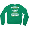 Super Cool Nana Of A Freaking Awesome Granddaughter Crewneck Sweatshirt