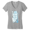 lonely astronaut Women's V-Neck T-Shirt