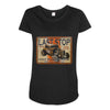 last stop hot rod repair sign, ideal birthday gift or present Maternity Scoop Neck T-shirt