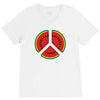 watermelon peace sign V-Neck Tee