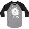 mud splatter smiley face smile forrest gump movie 3/4 Sleeve Shirt