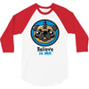 believe in pugcorns 3/4 Sleeve Shirt