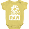 i shoot raw photography camera photograph Baby Onesie
