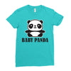 Baby Panda Ladies Fitted T-Shirt