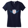 born in the usa Women's V-Neck T-Shirt