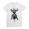 skeleton biker Ladies Fitted T-Shirt