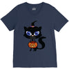 witch cat V-Neck Tee