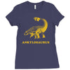 ankylosaurus dinosaur Ladies Fitted T-Shirt