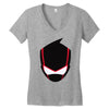ninja mask on Women's V-Neck T-Shirt