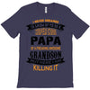 Super Cool Papa Of A Freaking Awesome Grandson T-Shirt