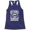 because otters are freaking awesome Racerback Tank