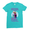sister of the birthday girl Ladies Fitted T-Shirt