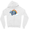 real unicorns have curves Zipper Hoodie