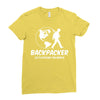 Backpacker Let's Explore The World Ladies Fitted T-Shirt