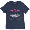 Dear Daddy, Thanks for Being my Dad Baby Boy Letter to Father V-Neck Tee