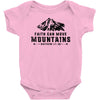 Faith Can Move Mountains Baby Bodysuit