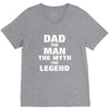 Dad The Man The Myth The Legend - Son of a Legend Family Matching V-Neck Tee