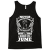 Never Underestimate Dog Rescuer Who Was Born June Tank Top