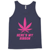 Support Breast Cancer Awareness With A Pink Cannabis Leaf Tank Top