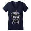 legendary riders are born in 1977 Women's V-Neck T-Shirt