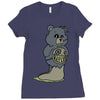 mucus bear Ladies Fitted T-Shirt